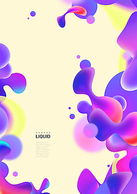 PSD 그래픽백그라운드 일러스트 사람없음 노란색 보라색 액체 국내일러스트 컬러 백그라운드 그래픽 파일형식