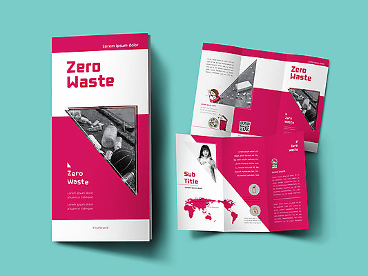 템플릿 표지디자인 여자 표지 내지 어린이 리플렛 세계지도 3단접지 들기 소녀 팜플렛 상반신 20대 성인 두명 자연보호 그린캠페인 한국인 쓰레기 에코 친환경 QR코드 진분홍색 여자만 인디자인 INDD 제로웨이스트 이미지템플릿 캠페인 분홍색 지도 모션 자연 사람 동양인 청년 세계 환경 보호 사회이슈 파일형식