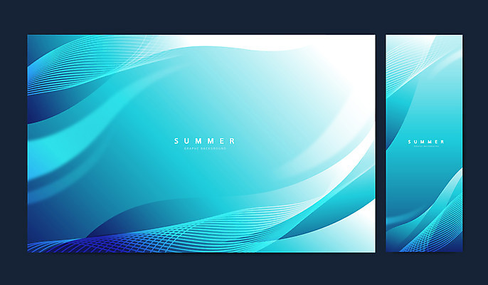 하늘색 그래픽백그라운드 일러스트 사람없음 여름 계절백그라운드 물결무늬 국내일러스트 AI파일 계절 물결 백그라운드 무늬 그래픽 파란색 파일형식 벡터