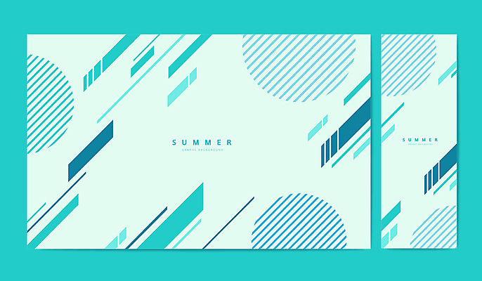 그래픽백그라운드 일러스트 사람없음 여름 원형 계절백그라운드 대각선 민트색 국내일러스트 AI파일 도형 계절 선 컬러 백그라운드 그래픽 파일형식 벡터