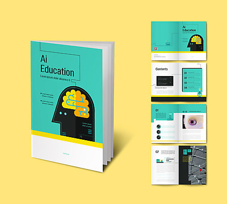 템플릿 교육 리플렛 정보기술 팜플렛 사람없음 압정 스마트 로봇 뇌 QR코드 민트색 안구 인디자인 INDD 4차산업 AI_인공지능 이미지템플릿 산업 컬러 컨셉 기술 신체부위 사무용품 파일형식