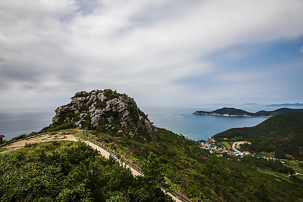 포토 JPG 주간 구름 바다 섬 하늘 산 풍경 사람없음 야외 전라남도 남해 국내포토 자연요소 전라도 파일형식