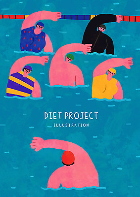 PSD 여자 남자 수영복 다이어트 일러스트 수영장 여러명 상반신 성인 파란색 수영 스트레칭 수영모 성인만 국내일러스트 옷 컬러 다수 건강 사람 운동 수상스포츠 수영용품 파일형식