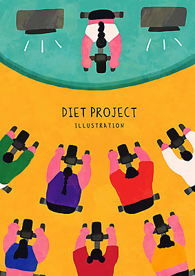 PSD 여자 남자 다이어트 일러스트 앉기 여러명 상반신 성인 운동 노란색 헬스사이클 스피커 승차 성인만 스피닝 국내일러스트 컬러 음향기기 다수 모션 건강 사람 운동기구 파일형식