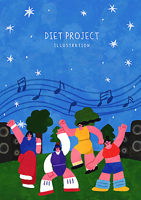 전신 PSD 나무 여자 별 다이어트 음표 일러스트 서기 여러명 성인 파란색 운동복 스피커 에어로빅 성인여자만 국내일러스트 자연요소 식물 기호 옷 음악 컬러 음향기기 다수 모션 건강 사람 운동 춤 여자만 성인만 파일형식