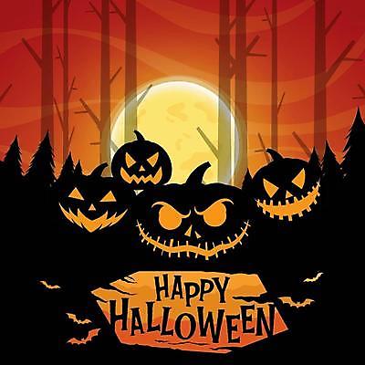 EPS 해외이미지 나무 실루엣 일러스트 타이포그라피 사람없음 검은색 주황색 할로윈 달 잭오랜턴 해외일러스트 자연요소 식물 문자 컬러 촬영기법 파일형식 벡터