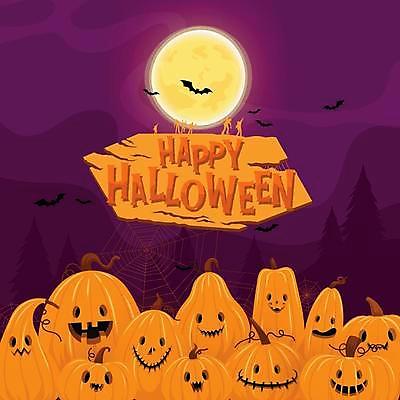 EPS 해외이미지 구름 일러스트 타이포그라피 사람없음 보라색 주황색 할로윈 보름달 박쥐 잭오랜턴 해외일러스트 자연요소 문자 컬러 포유류 달 파일형식 벡터