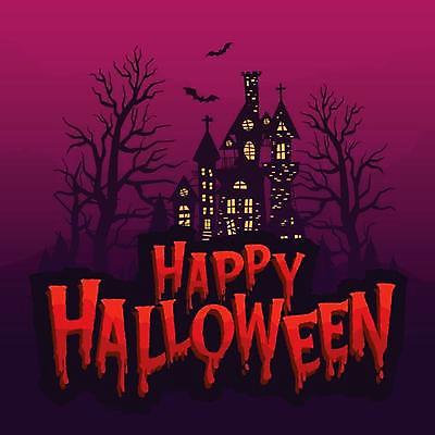 EPS 해외이미지 나무 실루엣 일러스트 타이포그라피 사람없음 할로윈 자주색 박쥐 해외일러스트 식물 문자 컬러 포유류 촬영기법 파일형식 벡터