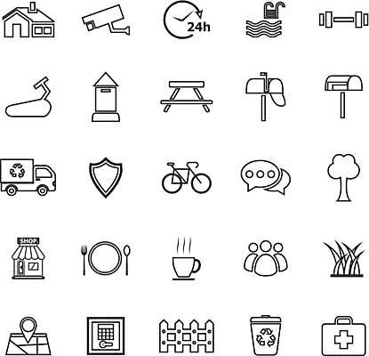 EPS 해외이미지 나무 식기 접시 커피 말풍선 지도 벤치 일러스트 주택 사람모양 수영장 잔디 사람없음 울타리 세트 마을 상점 식당 자전거 아령 카페 헬스장 트럭 우체통 그룹 구급상자 커피잔 금고 런닝머신 위치 감시카메라 분리수거함 24시간 방패모양 해외일러스트 모양 식물 음료 의자 자동차 잔 건물 담장 카메라 바이크 운동기구 헬스 시간 의료용품 방패 수거함 파일형식 벡터