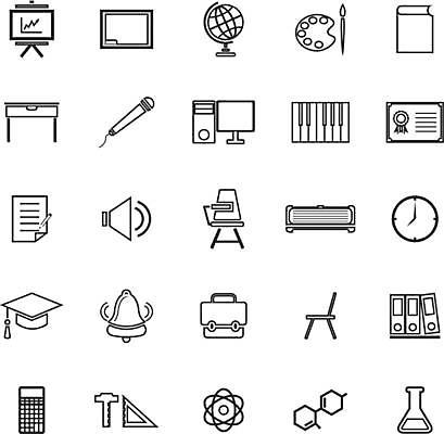 EPS 해외이미지 교육 종이 시계 의자 일러스트 학사모 교실 책가방 자 사람없음 책 컴퓨터 세트 지구본 칠판 스피커 계산기 종 붓 발표 팔레트 피아노건반 졸업장 에어컨 상패 책상 마이크 파일 삼각플라스크 분자구조 해외일러스트 모자_잡화 음향기기 가구 가방 졸업 학교 문구용품 전자제품 장비 가전제품 건반 피아노 상_우승 플라스크 파일형식 벡터
