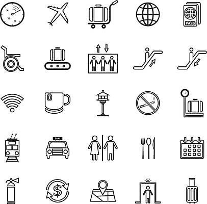 EPS 해외이미지 식기 일러스트 비행기 저울 사람없음 세트 식당 캐리어 여행가방 달력 전철 공항 커피잔 엘리베이터 항공 휠체어 화장실 택시 여권 와이파이 위치 에스컬레이터 소화기 금연구역 무게측정 수하물 환전 검색대 공항카트 해외일러스트 커피 육상교통 가방 항공교통 교통시설 승용차 자동차 잔 대중교통 금융 상점 카트 안전장비 소방 측정 무선인터넷 제한구역 파일형식 벡터