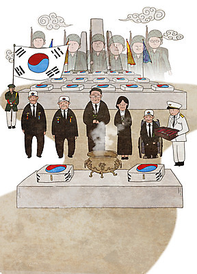 전신 PSD 구름 여자 기념일 노년 남자 중년 일러스트 군대 국화 들기 여러명 성인 군인 슬픔 역사 태극기 기념비 휠체어 감사 6.25전쟁 대통령 유골함 추모 추모비 국내일러스트 자연요소 직업 꽃 감정 다수 모션 사람 이벤트 국기 비석 전쟁 장례 국군 파일형식