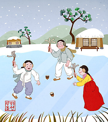 전신 라이프스타일 여자 남자 어린이 겨울 일러스트 초가집 서기 들기 소녀 소년 세명 눈 소나무 한복 조선시대 빙판 팽이 팽이치기 어린이만 국내일러스트 AI파일 자연요소 나무 한국전통 계절 모션 날씨 한옥 사람 생활 놀이용품 전통놀이 역사 전통의상 파일형식 벡터