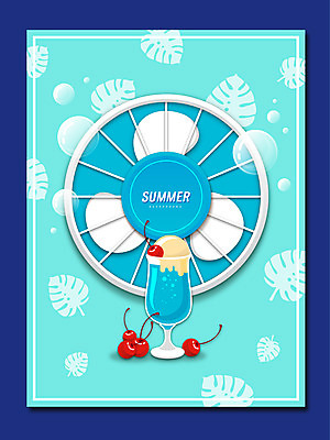 음료 하늘색 잎 일러스트 잔 프레임 사람없음 여름 물방울 체리 선풍기 소다수 프레임일러스트 여름배경 국내일러스트 AI파일 식물 식기 계절 백그라운드 과일 파란색 가전제품 파일형식 벡터