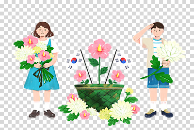 전신 편집 편집이미지 여자 남자 어린이 꽃다발 국화 서기 들기 누끼 소녀 소년 두명 태극기 현충일 PNG 거수경례 군모 추모 어린이만 편집소스 호국보훈의달 기념일 꽃 모션 사람 국기 6월 군용 경례 파일형식