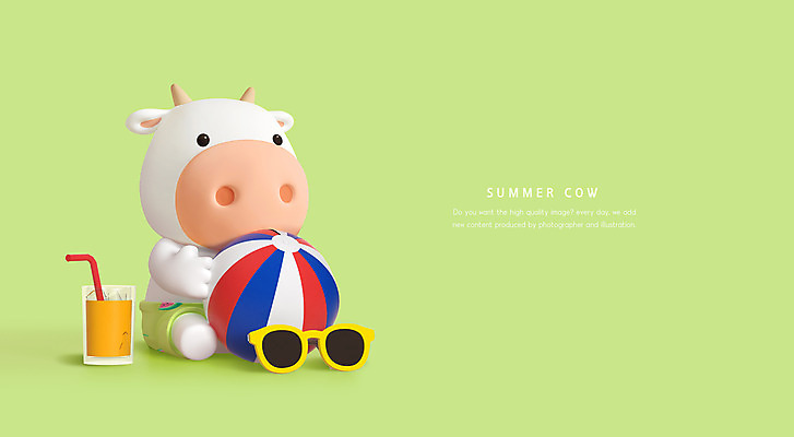 PSD 편집이미지 한마리 음료 휴가 앉기 사람없음 연두색 여름 여름휴가 바캉스 선글라스 3D 소 비치볼 소캐릭터 흰소 편집3D 1 계절 안경 동물캐릭터 공 포유류 모션 바캉스용품 초록색 디지털합성 파일형식 여름_계절