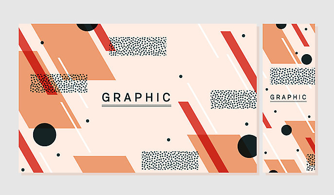 디자인 배너템플릿 포스터 선 백그라운드 일러스트 프레임 사람없음 그래픽 세트 사각형 현수막 원형 엘리먼트 코랄 국내일러스트 AI파일 도형 템플릿 배너 컬러 파일형식 벡터