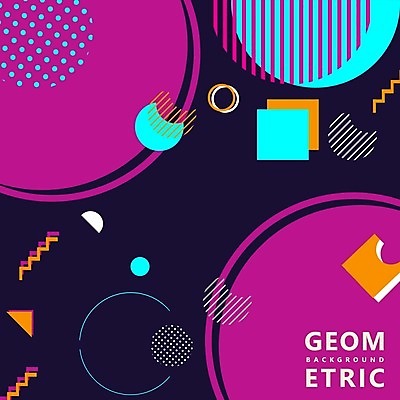 EPS 해외이미지 디자인 그래픽백그라운드 일러스트 사람없음 자주색 기하학 멤피스디자인 해외일러스트 컬러 백그라운드 무늬 그래픽 파일형식 벡터