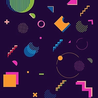 EPS 해외이미지 디자인 그래픽백그라운드 일러스트 사람없음 보라색 기하학 멤피스디자인 해외일러스트 컬러 백그라운드 무늬 그래픽 파일형식 벡터