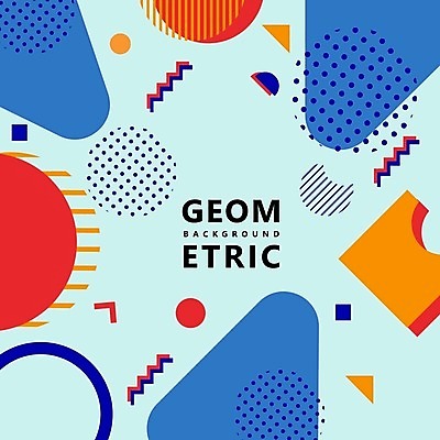 EPS 해외이미지 디자인 그래픽백그라운드 일러스트 사람없음 기하학 민트색 멤피스디자인 해외일러스트 컬러 백그라운드 무늬 그래픽 파일형식 벡터