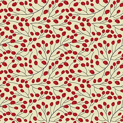 EPS 해외이미지 패턴 일러스트 사람없음 빨간색 패턴백그라운드 가을 베리 베이지색 해외일러스트 계절 컬러 백그라운드 무늬 과일 파일형식 벡터