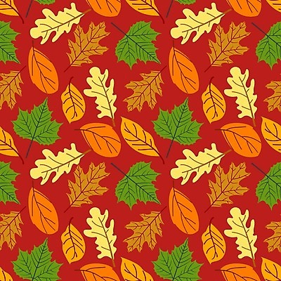 EPS 해외이미지 낙엽 패턴 일러스트 나뭇잎 사람없음 빨간색 초록색 패턴백그라운드 가을 해외일러스트 계절 컬러 백그라운드 잎 무늬 파일형식 벡터