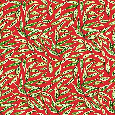 EPS 해외이미지 잎 패턴 일러스트 사람없음 빨간색 초록색 패턴백그라운드 가을 해외일러스트 식물 계절 컬러 백그라운드 무늬 파일형식 벡터