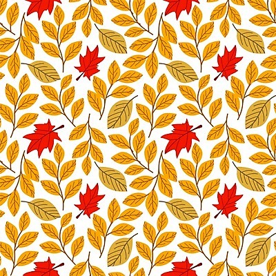 EPS 해외이미지 단풍 낙엽 패턴 일러스트 사람없음 빨간색 노란색 패턴백그라운드 가을 해외일러스트 계절 컬러 백그라운드 잎 무늬 파일형식 벡터