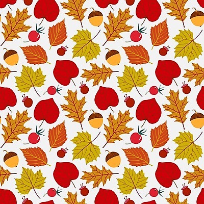 EPS 해외이미지 열매 낙엽 패턴 일러스트 사람없음 주황색 패턴백그라운드 가을 도토리 해외일러스트 식물 계절 컬러 백그라운드 잎 무늬 견과류 파일형식 벡터