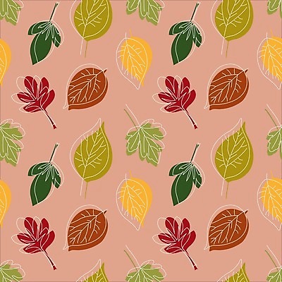 EPS 해외이미지 분홍색 낙엽 패턴 일러스트 사람없음 패턴백그라운드 가을 해외일러스트 계절 컬러 백그라운드 잎 무늬 파일형식 벡터