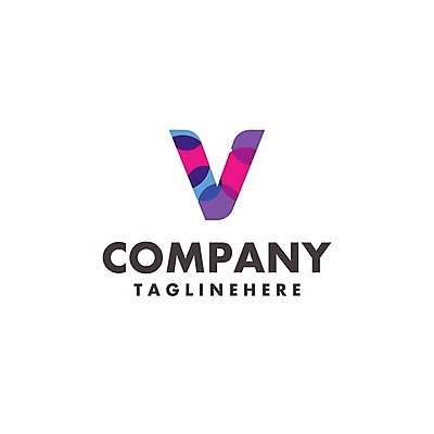 EPS 해외이미지 일러스트 회사 비즈니스 사람없음 원형 심볼 V 브랜딩 해외일러스트 도형 알파벳 파일형식 벡터