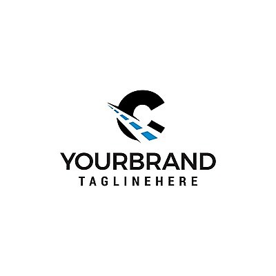 EPS 해외이미지 도로 일러스트 회사 비즈니스 사람없음 심볼 C 브랜딩 해외일러스트 알파벳 길 교통시설 파일형식 벡터