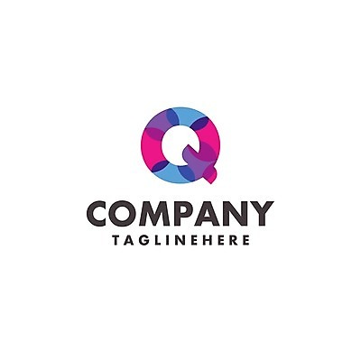 EPS 해외이미지 일러스트 회사 비즈니스 사람없음 심볼 Q 브랜딩 해외일러스트 알파벳 파일형식 벡터