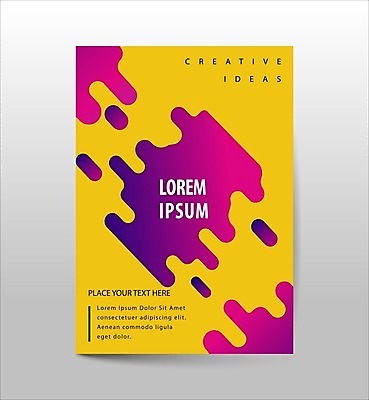 EPS 해외이미지 디자인 그래픽백그라운드 일러스트 사람없음 그래픽 노란색 커버 자주색 기하학 지오메트릭 해외일러스트 컬러 백그라운드 무늬 파일형식 벡터