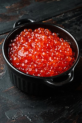 포토 JPG 해외이미지 그릇 실내 사람없음 나무탁자 연어알 해외포토 식기 탁자 내부 알 파일형식