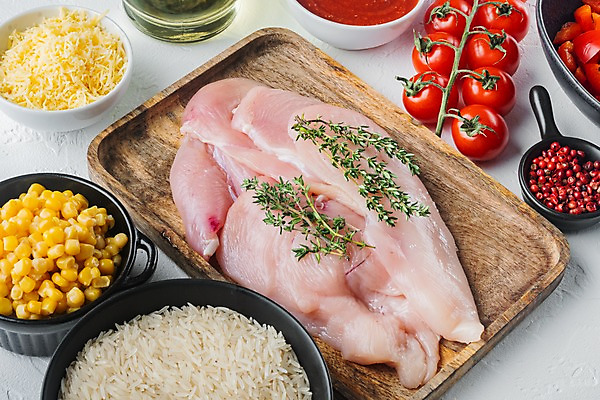 포토 JPG 해외이미지 식재료 방울토마토 치즈 실내 생고기 옥수수 사람없음 닭고기 쌀 허브 준비 흰배경 날것 멕시코음식 타코 나무쟁반 통후추 해외포토 식물 백그라운드 토마토 유제품 곡류 쟁반 서양음식 육류 내부 목재 흰색 후추 파일형식