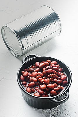 포토 JPG 해외이미지 그릇 콩 사람없음 캔 흰배경 통조림 단팥 비건 해외포토 식기 백그라운드 곡류 흰색 채식주의자 파일형식