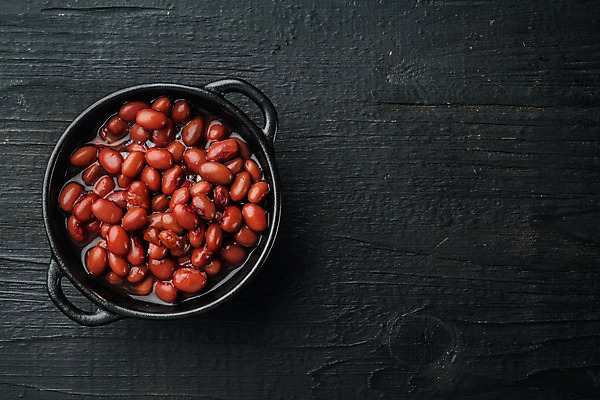 포토 JPG 해외이미지 그릇 검은배경 콩 사람없음 통조림 단팥 카피스페이스 비건 해외포토 식기 백그라운드 곡류 검은색 공백 채식주의자 파일형식