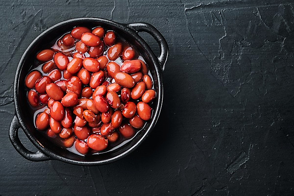 포토 JPG 해외이미지 그릇 검은배경 콩 사람없음 통조림 단팥 카피스페이스 비건 해외포토 식기 백그라운드 곡류 검은색 공백 채식주의자 파일형식