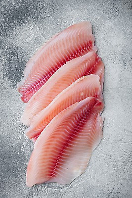 포토 JPG 해외이미지 회색배경 실내 사람없음 생선회 신선 날것 일렬 틸라피아 해외포토 백그라운드 내부 회색 회 민물고기 파일형식