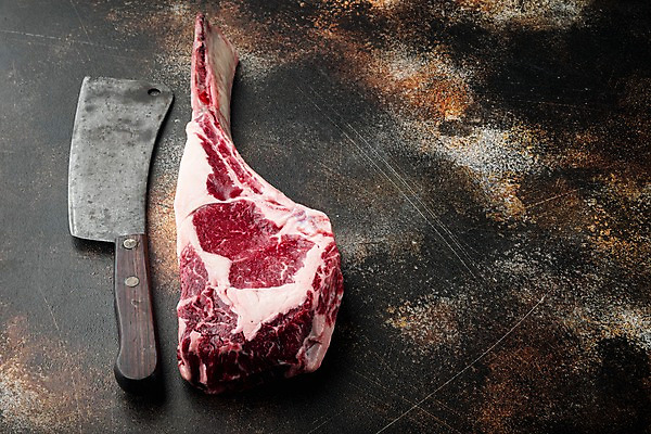 포토 JPG 해외이미지 식재료 실내 생고기 사람없음 소고기 신선 칼 카피스페이스 토마호크 해외포토 육류 내부 공백 파일형식
