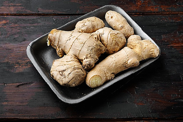 포토 JPG 해외이미지 식재료 쟁반 실내 사람없음 생강 나무배경 해외포토 백그라운드 채소 내부 파일형식