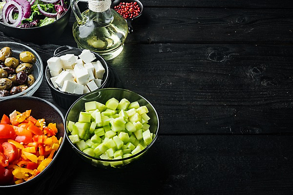 포토 JPG 해외이미지 검은배경 사람없음 샐러드 채식 다이어트음식 채식주의자 비건음식 해외포토 음식 백그라운드 다이어트 검은색 파일형식 비건