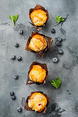 포토 JPG 해외이미지 회색배경 디저트 실내 사람없음 여러개 달콤 허브 블루베리 일렬 머핀 블루베리머핀 해외포토 식물 음식 빵 다수 백그라운드 과일 내부 회색 맛 파일형식