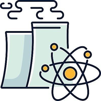 EPS 해외이미지 산업 일러스트 사람없음 에너지 흰색 연기 원자력 원자력발전기호 원자력발전소 해외일러스트 기호 컬러 파일형식 벡터