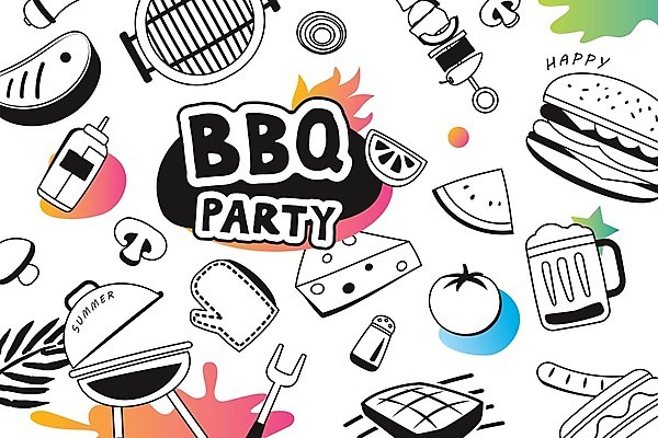 EPS 해외이미지 일러스트 치즈 수박 요리 타이포그라피 사람없음 소고기 햄버거 그릴 꼬치구이 바베큐그릴 바베큐파티 해외일러스트 문자 과일 주방용품 유제품 패스트푸드 육류 파티 꼬치 바비큐 구이 파일형식 벡터