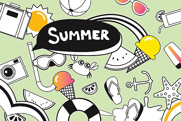 EPS 해외이미지 말풍선 일러스트 수박 타이포그라피 사람없음 초록색 선글라스 태양 카메라 여행가방 게 오렌지주스 쪼리 비치볼 튜브 닻 콘아이스크림 스킨스쿠버용품 해외일러스트 자연요소 문자 안경 스포츠용품 컬러 가방 과일 공 아이스크림 바캉스용품 갑각류 전자제품 과일주스 샌들 파일형식 벡터