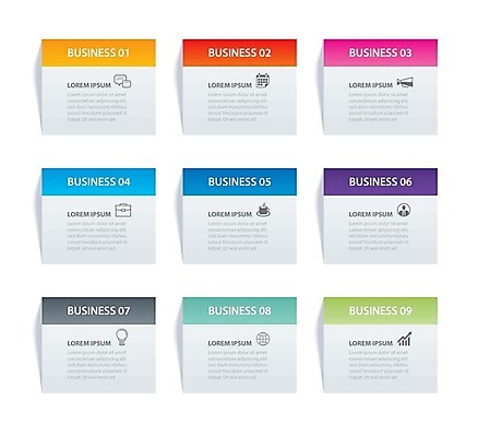 EPS 해외이미지 일러스트 비즈니스 그래프 사람없음 자료 인포그래픽 직사각형 목차 해외일러스트 도형 파일형식 벡터