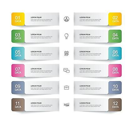 EPS 해외이미지 일러스트 비즈니스 그래프 사람없음 자료 인포그래픽 순서 목차 해외일러스트 파일형식 벡터