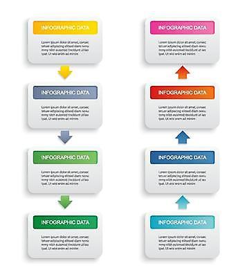 EPS 해외이미지 화살표 일러스트 비즈니스 그래프 사람없음 자료 인포그래픽 직사각형 단계 목차 해외일러스트 도형 파일형식 벡터